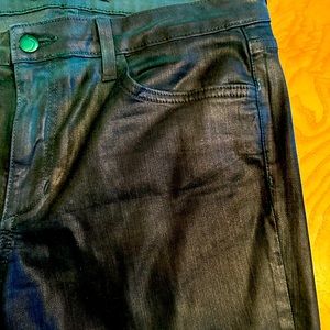 Joe’s Jeans waxed green denim! Skinny Jeans